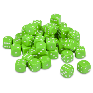 Dice: Lime Green (12mm) 1