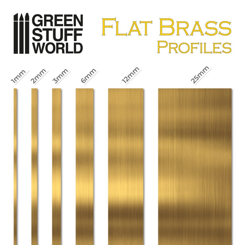Flat Brass Profile 0.2 x 12mm 2