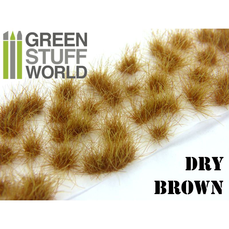 Grass TUFTS XL - 12mm self-adhesive - DRY BROWN 2