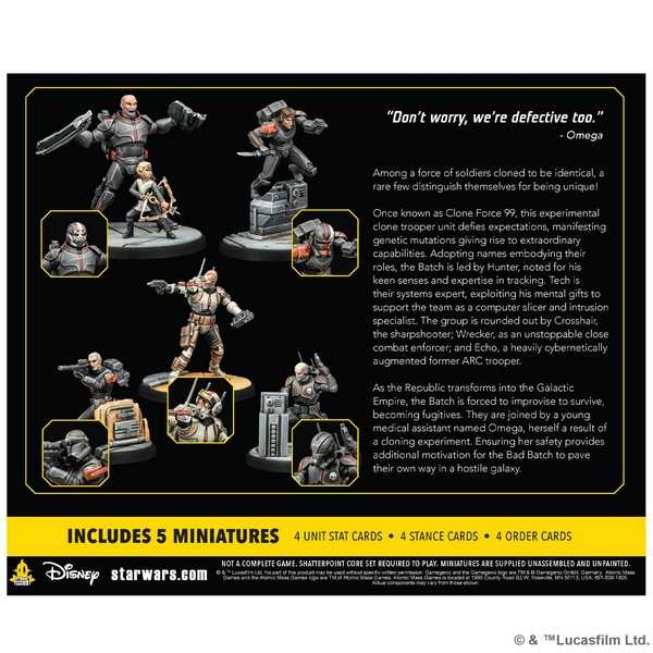 Star Wars: Shatterpoint - Clone Force 99 (Bad Batch) Squad Pack 2