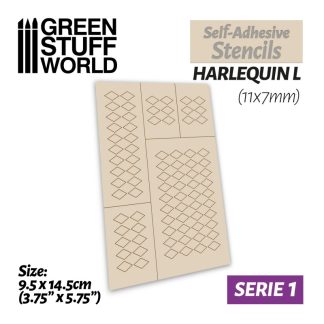 Self-adhesive stencils - Harlequin L - 11x7mm 1