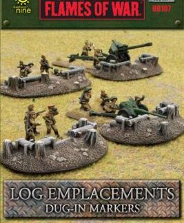 Flames of War: Log Emplacements Dug In Markers 1