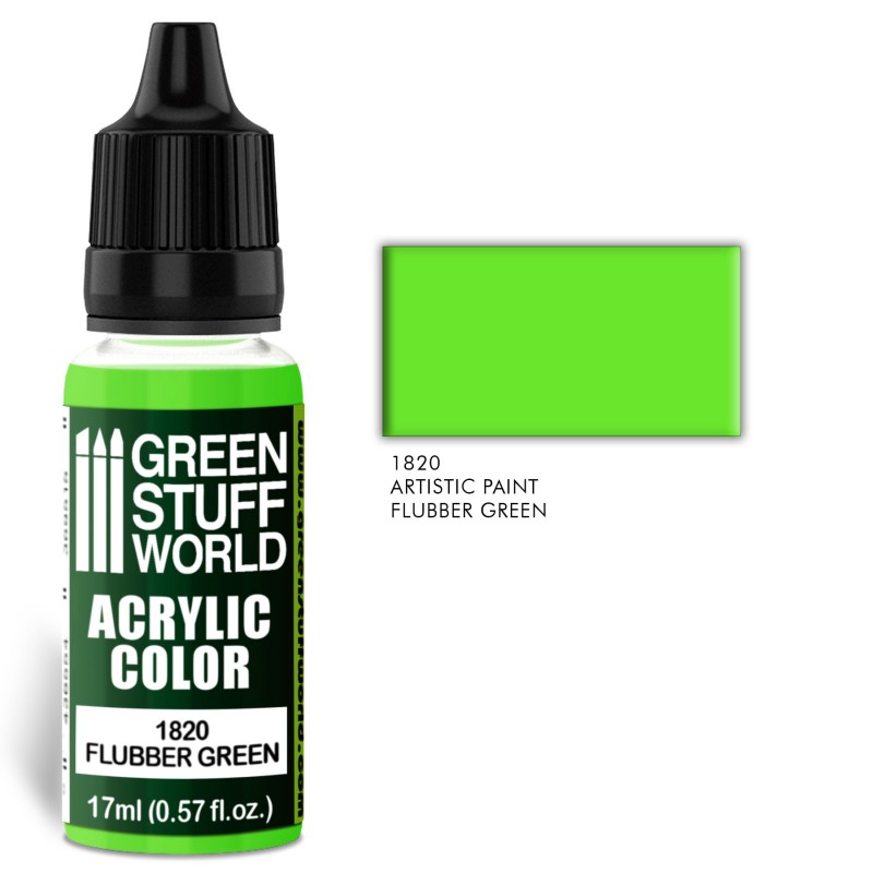 Acrylic Color FLUBBER GREEN 1