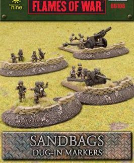 Flames of War: Sandbags Dug In Markers 1