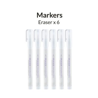 Metallic Series Markers - Eraser - pack of 6 1