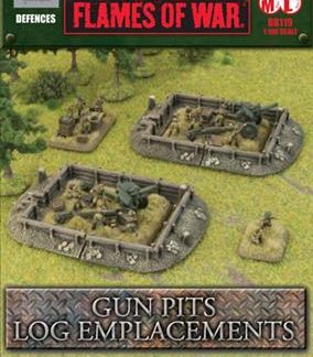 Flames of War: Log Emplacements Gun Pit Markers 1