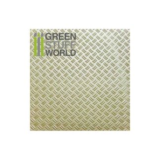 ABS Plasticard - Thread DOUBLE DIAMOND Textured Sheet - A4 1