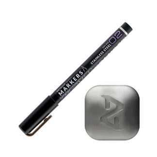 Metallic Series Markers - Stainless Steel 1