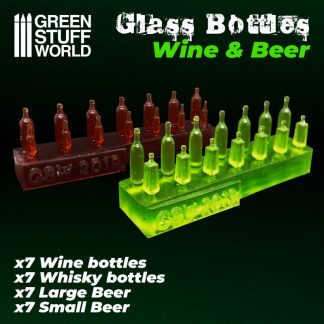 Wine and Beer Bottles Resin Set 1