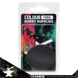 Self-adhesive magnetic discs 50mm x3 1