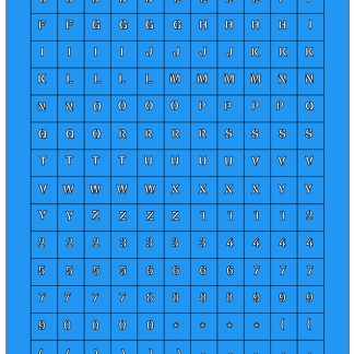 Letters & Numbers - 4mm 1
