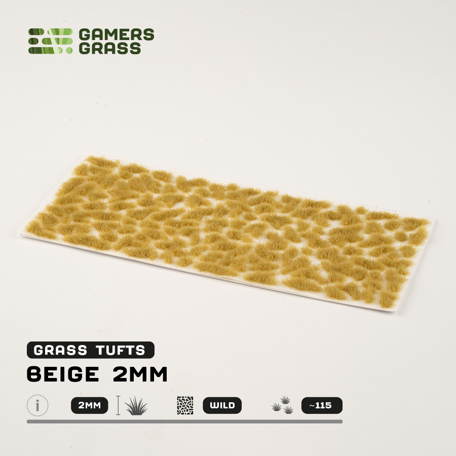 Beige - 2mm Tufts (Gamer's Grass Gen II) 1