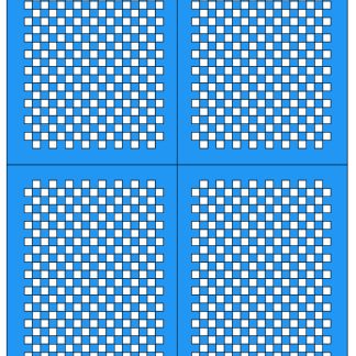 Checkers - Medium (3mm Blk) 1
