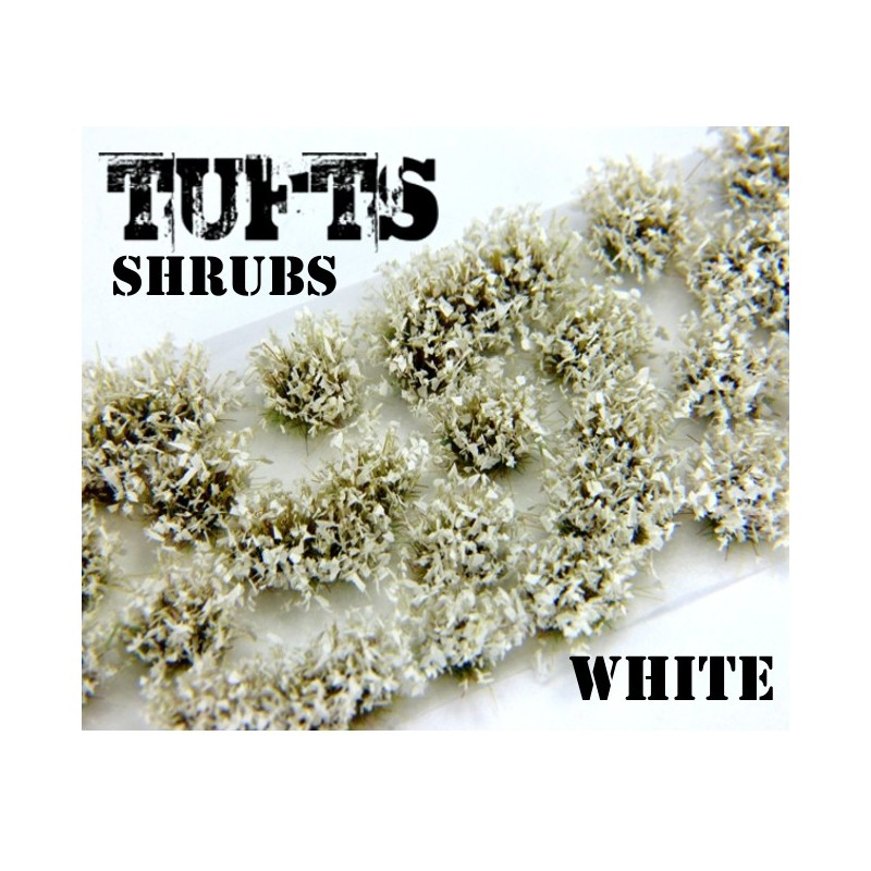 Shrubs TUFTS - 6mm self-adhesive - WHITE 2