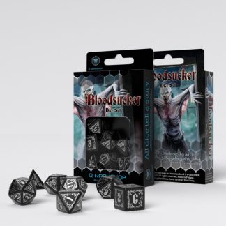 Bloodsucker Black & Silver Dice Set (7) 1