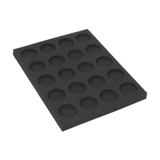 Tray for storing 20 miniatures on 40mm bases in vertical position 1