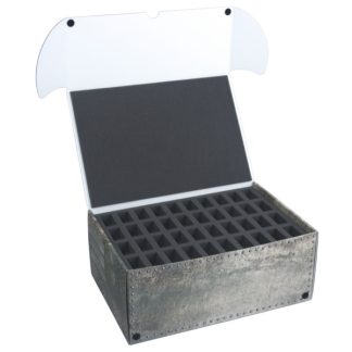 Combi BOX with 100mm deep raster foam tray and foam tray for 40 miniatures on 25mm bases 1