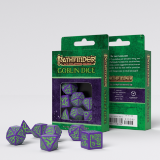 Pathfinder Goblin Purple & green Dice Set (7) 1