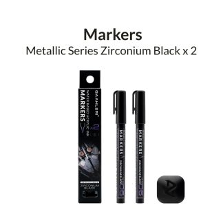 Metallic Series Markers - Zirconium Black (2) 1