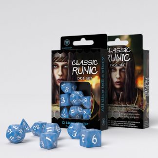 Classic Runic Glacier & white Dice Set (7) 1