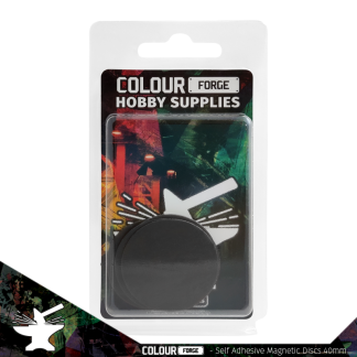 Self-adhesive magnetic discs 40mm x5 1