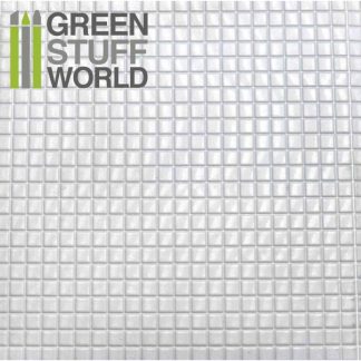 ABS Plasticard - MEDIUM SQUARES Textured Sheet - A4 1