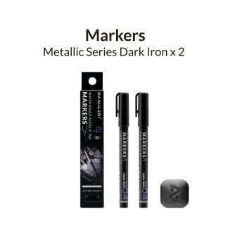 Metallic Series Markers - Dark Iron (2) 1