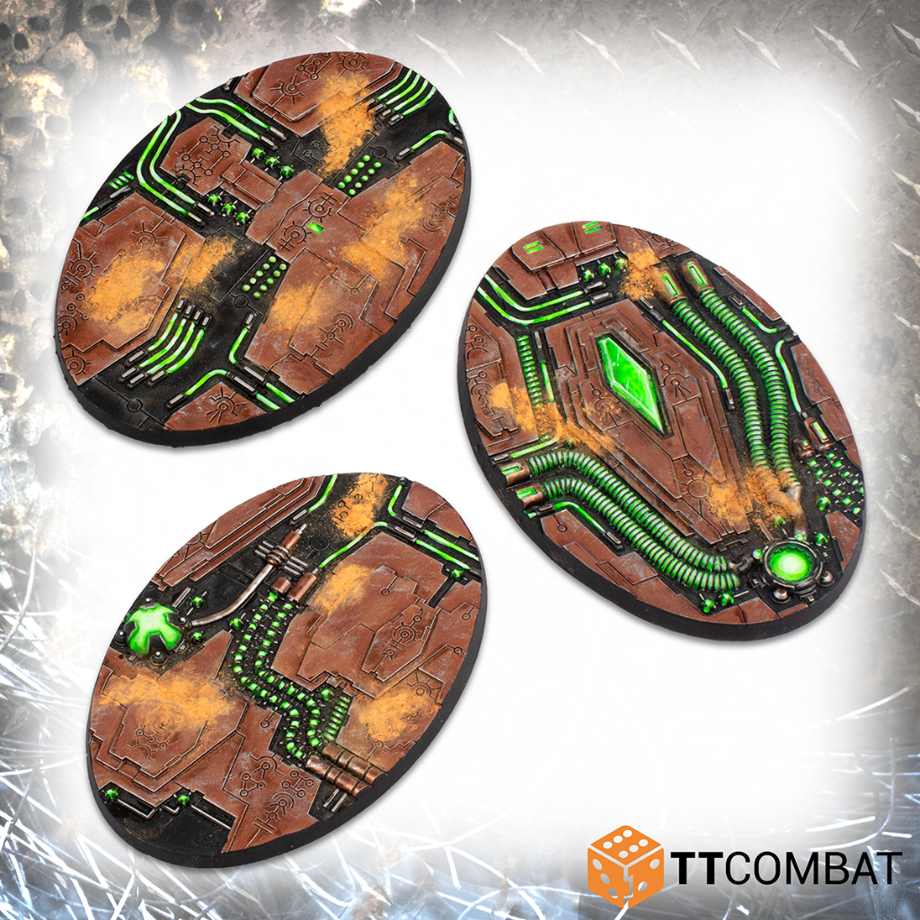 90mm Tomb World Oval Bases 2