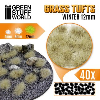 Grass TUFTS - 12mm self-adhesive - WINTER 1