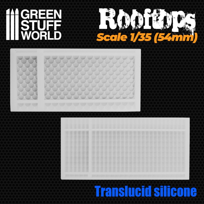 Silicone Molds - Rooftops 1/35 (54mm) 2
