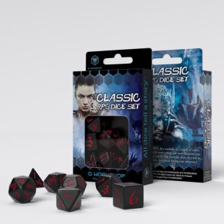 Classic RPG Black & red Dice Set (7) 1
