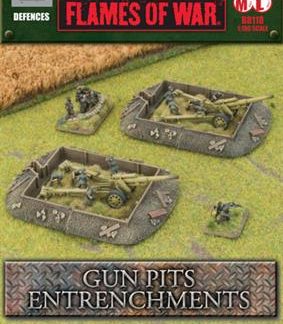 Flames of War: Entrenchments Gun Pit Markers 1