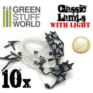 10x Classic Lamps with LED Lights 1