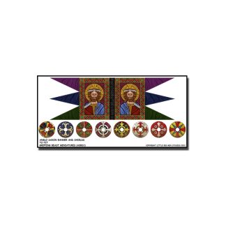 Anglo Saxon Banner & Shield Transfers 1