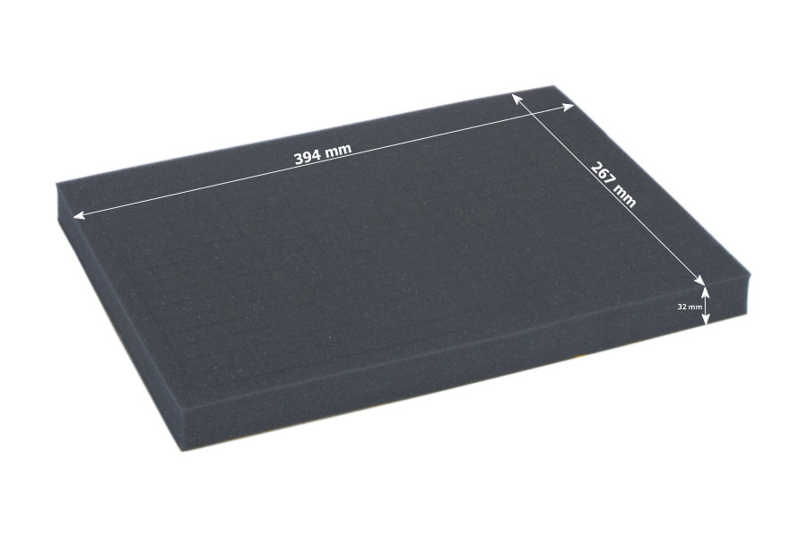 XL Box with two 32mm deep raster foam trays 2