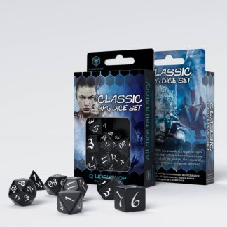 Classic RPG Black & white Dice Set (7) 1