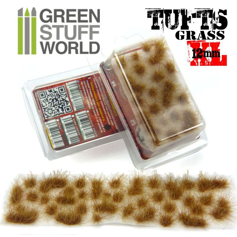 Grass TUFTS XL - 12mm self-adhesive - DRY BROWN 1