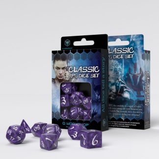 Classic RPG Lavender & white Dice Set (7) 1