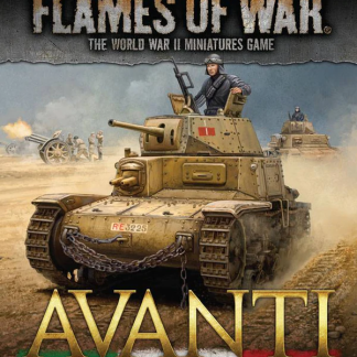 Italian Avanti Unit and Command Cards Mid War 1