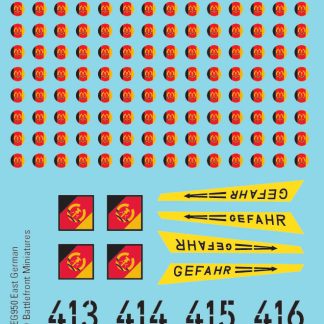 Team Yankee: East German Decals 1