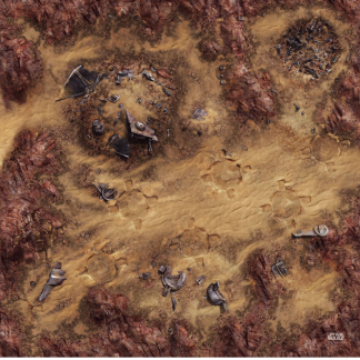 Star Wars Legion: Desert Junkyard Gamemat 1