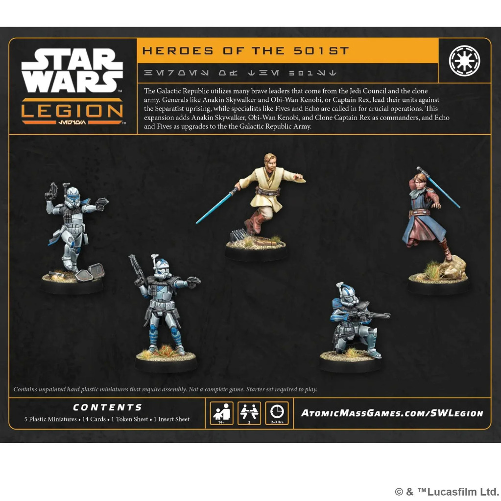 Star Wars: Legion Heroes of the 501st Character Pack 2