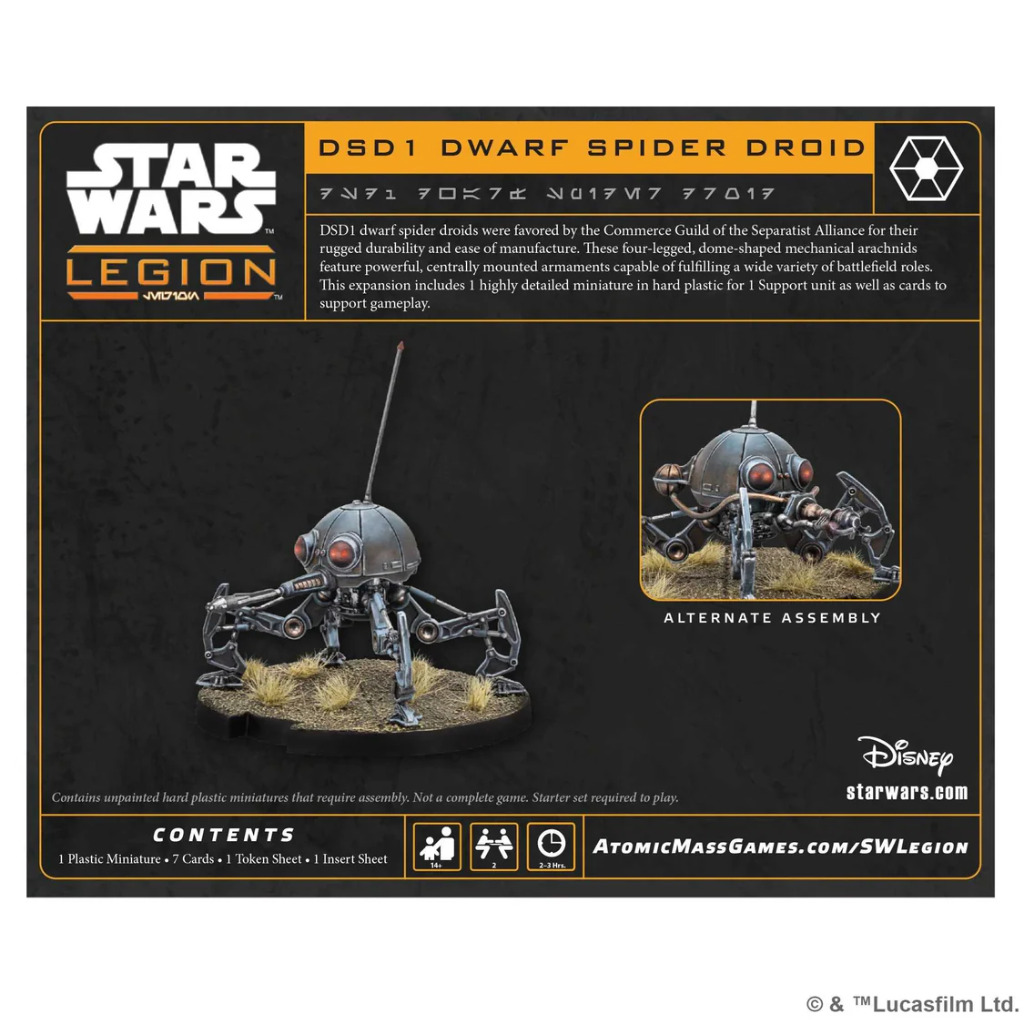 Star Wars: Legion – DSD1 Dwarf Spider Droid 2