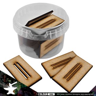 MDF Bases - 60x30mm Rectangular - 3mm spacing (24) 1