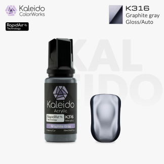Kaleido Colorworks - Graphite gray 20ml Pack of 6 1