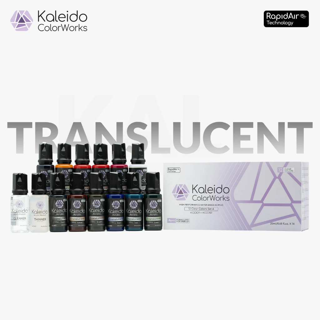 Kaleido Colorworks - 12 Clear Colors Set 1