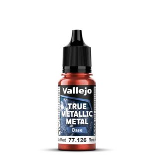 Vallejo True Metallic Metal: Ruby Red - Base - 18ml 1