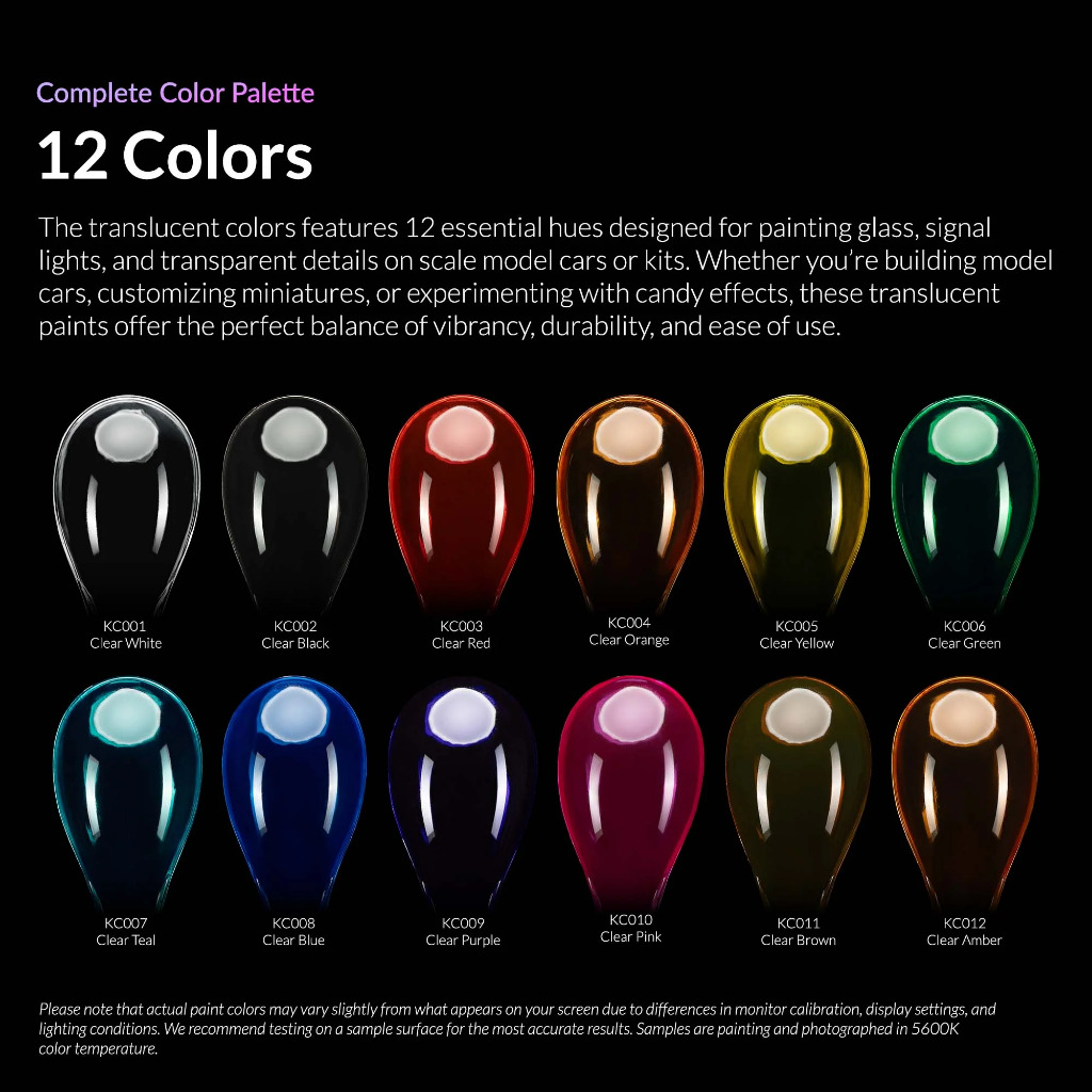 Kaleido Colorworks - 12 Clear Colors Set 2