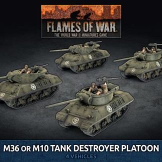 M36 and M10 Tank Destroyer Platoon (x4 plastic vehicles 1