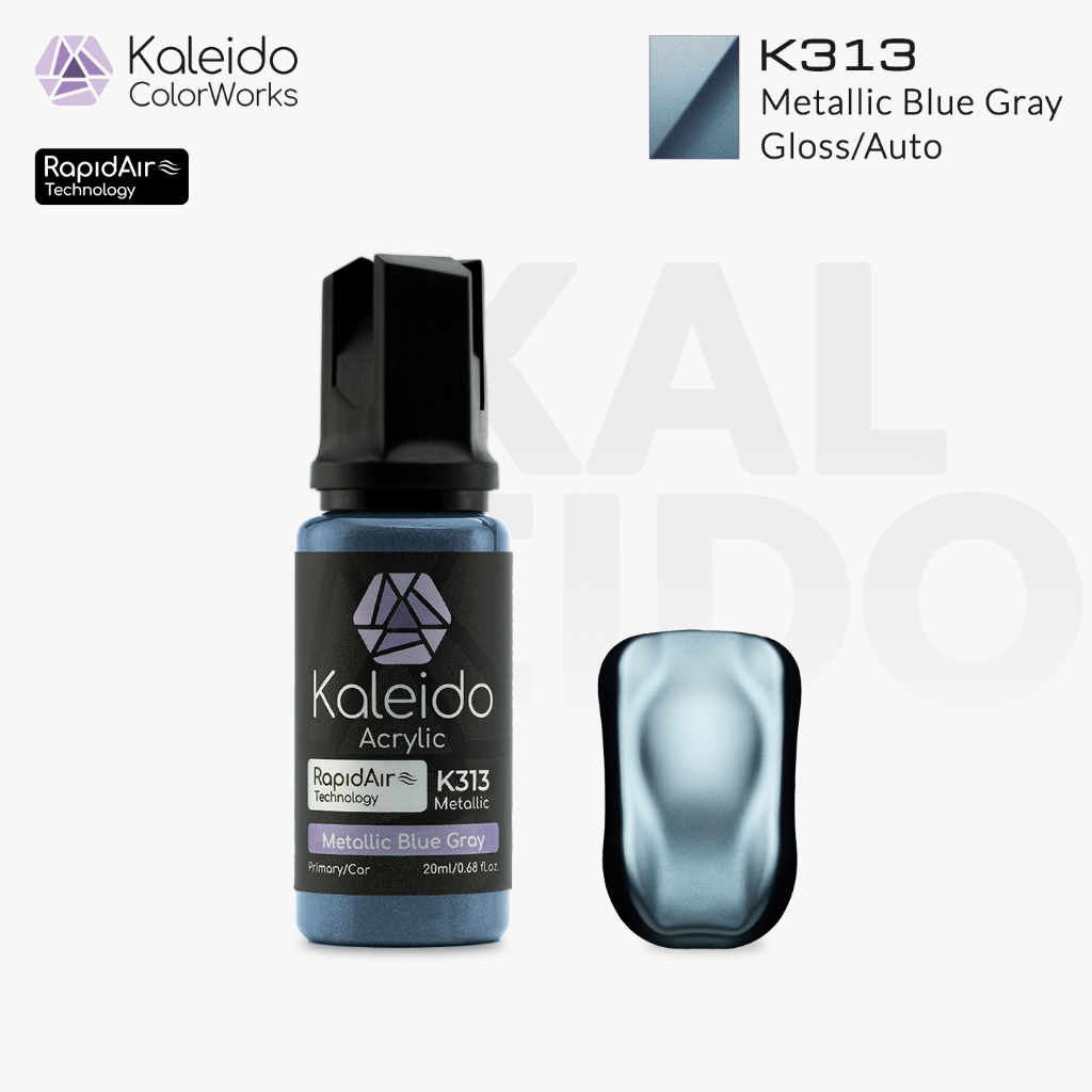 Kaleido Colorworks - Metallic Blue Gray 20ml Pack of 6 1